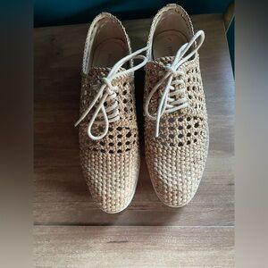 Donald Pliner Woven Cork Wedge